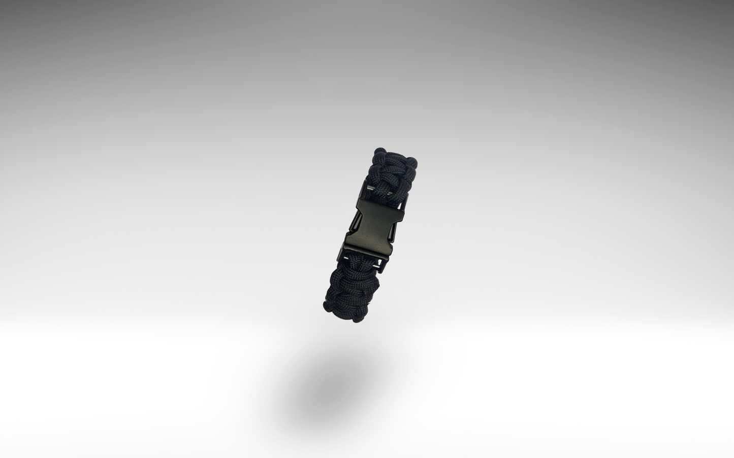 Pulsera Paracord Negra Buckle