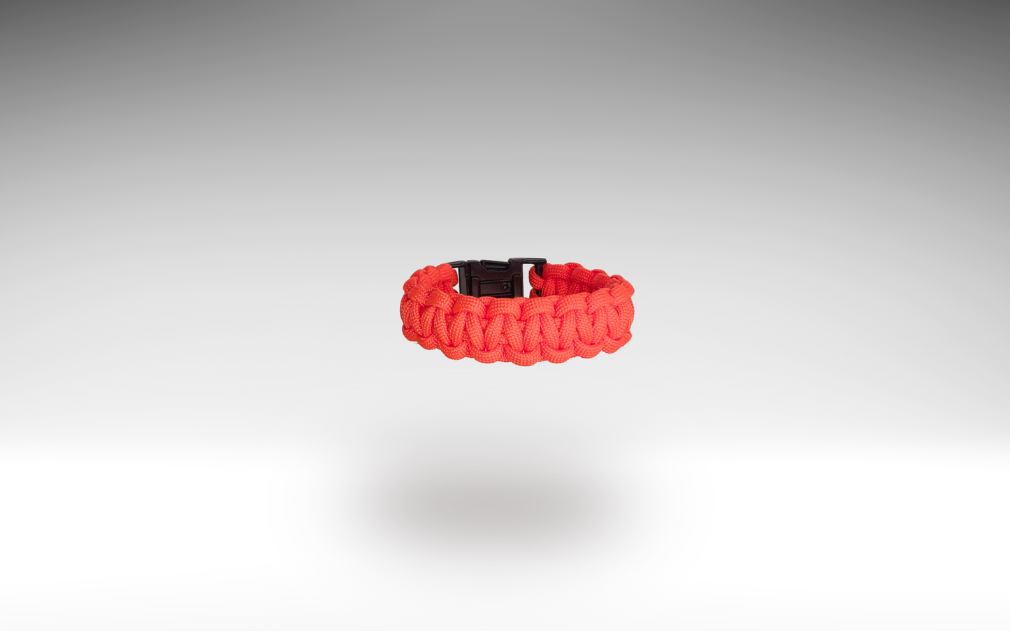 Pulsera Paracord Naranja Neón Buckle