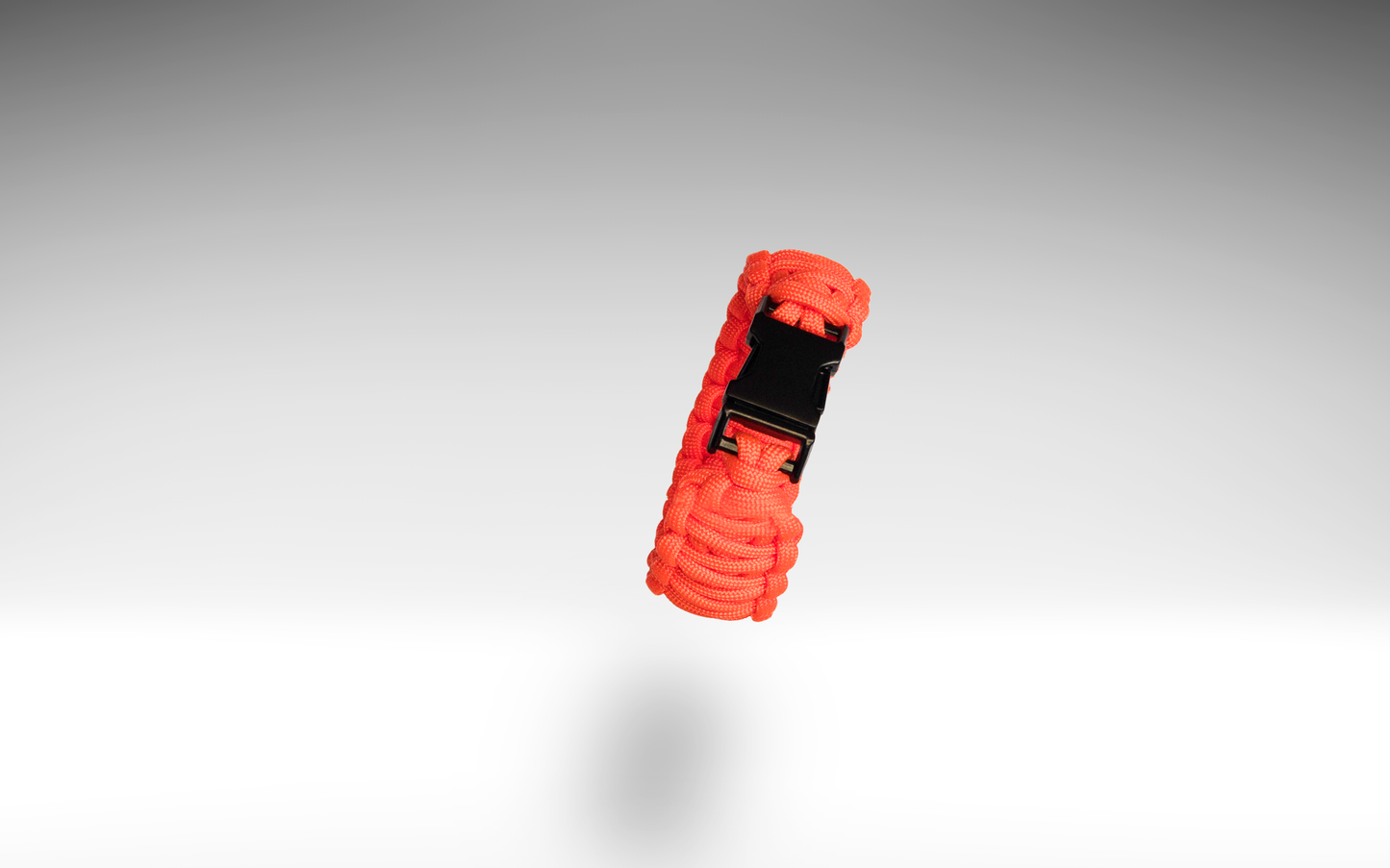 Pulsera Paracord Naranja Neon con cierrre metalico de la colección Paracolor BGC Blakii