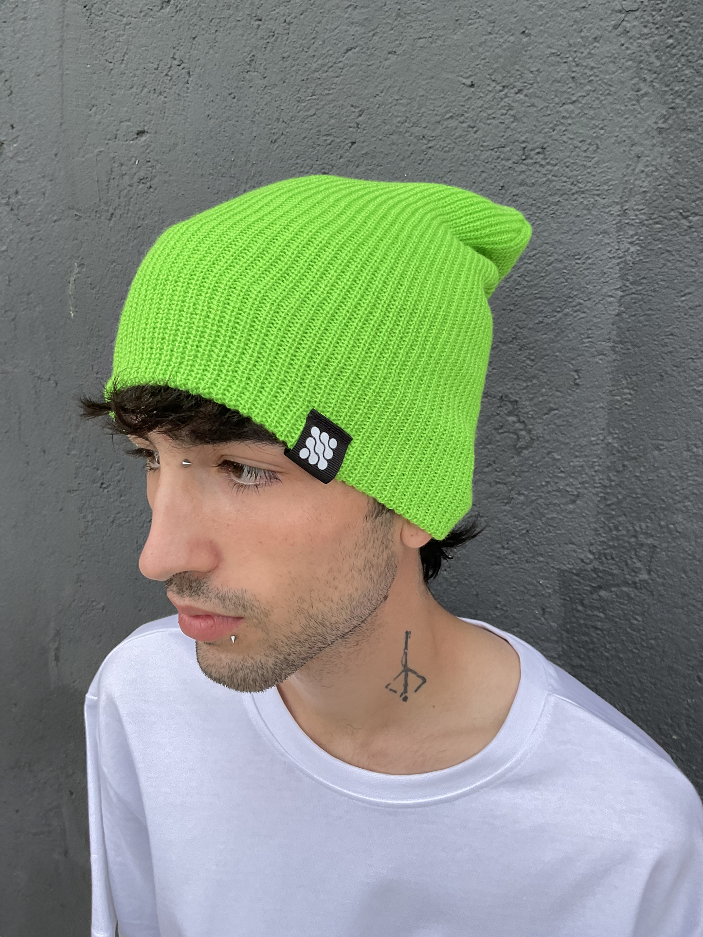Beanie Verde Fluorescente Blakii