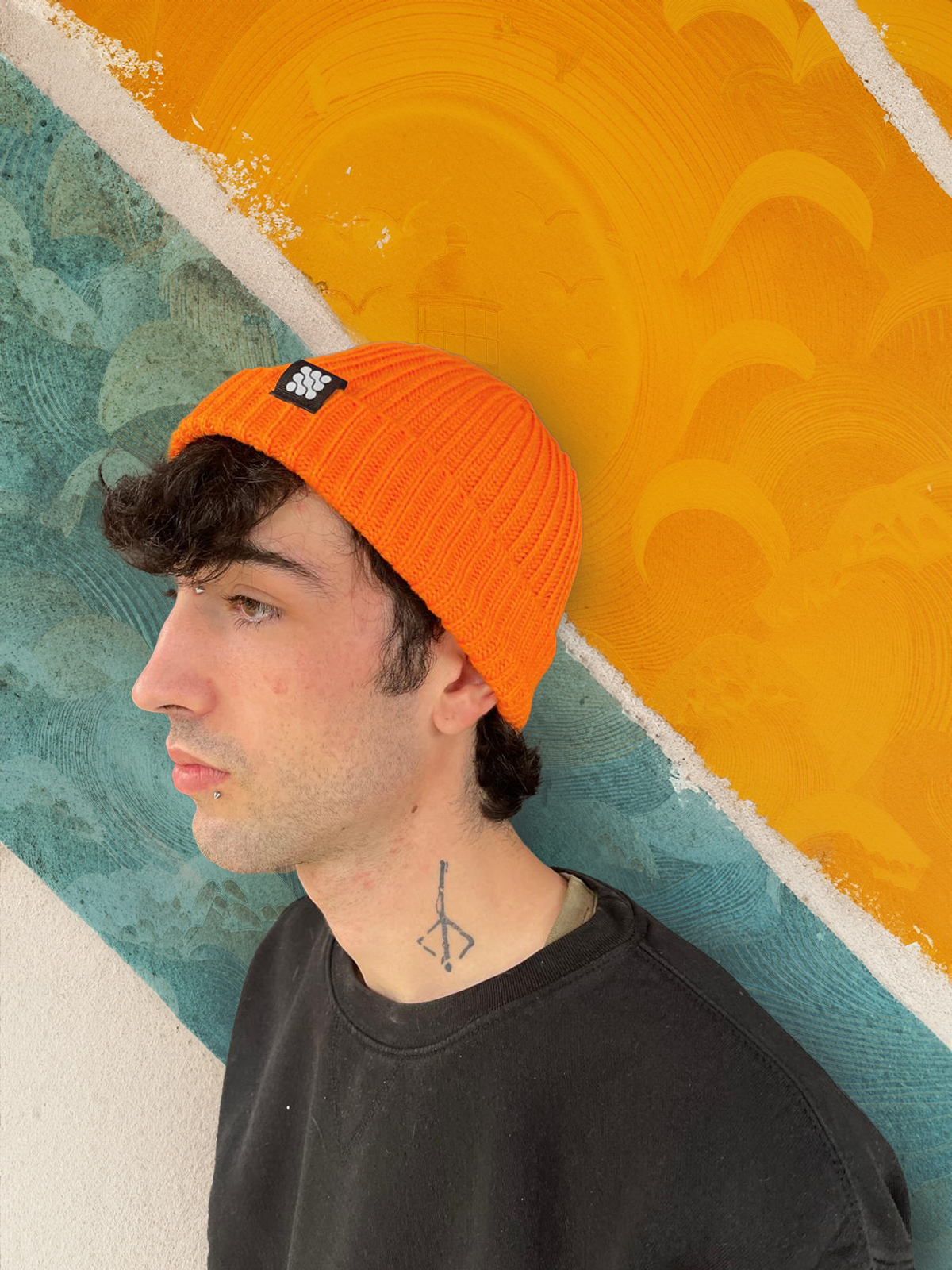 Beanie Fisherman Naranja Blakii