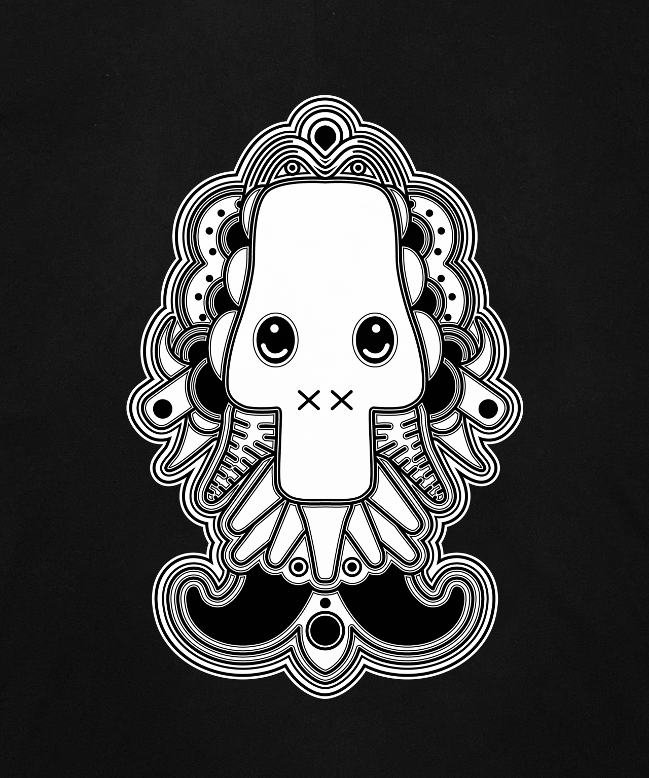 Sudadera Oversize con capucha Calavera